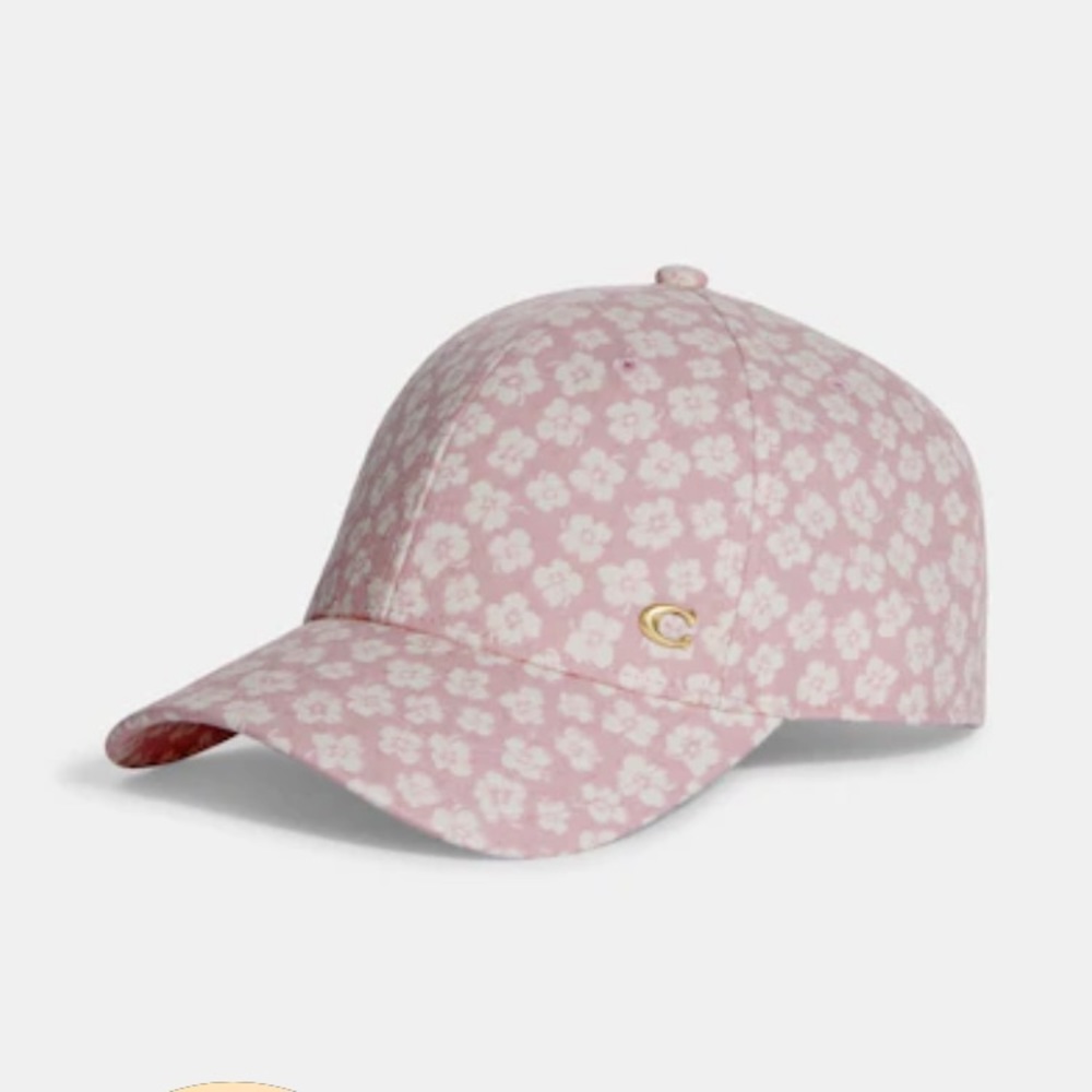 NWT Coach Baseball Hat with ditsy floral print